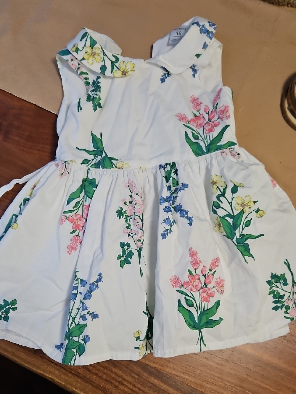 Carter's White Floral Dress 18mo